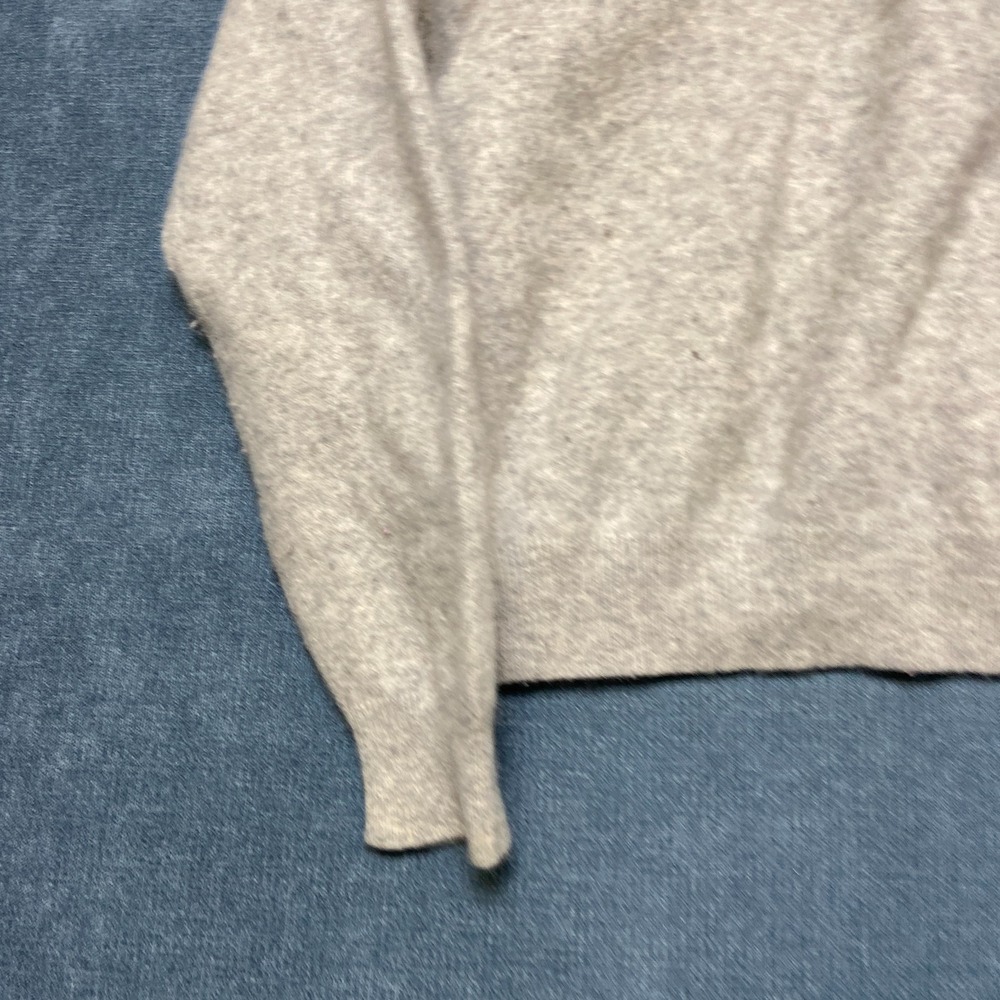 Charter Club Cashmere Sweater Womens Medium Gray Long Sleeve Winter Quarter Zip - Picture 2 of 13
